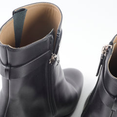 Hermes Saint Germain Ankle Boots Black Size 39.5