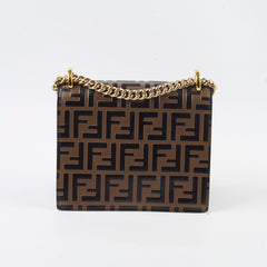 Fendi Kan U Small Small Shoulder Bag Zucca Brown