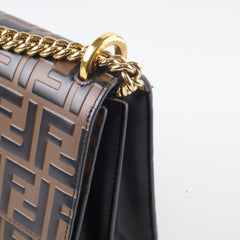 Fendi Kan U Small Small Shoulder Bag Zucca Brown
