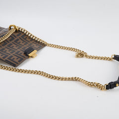 Fendi Kan U Small Small Shoulder Bag Zucca Brown