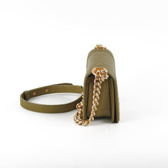 Chanel Cuba Small Boy Khaki Caviar - Series 23