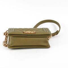 Chanel Cuba Small Boy Khaki Caviar - Series 23