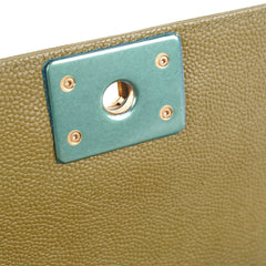 Chanel Cuba Small Boy Khaki Caviar - Series 23