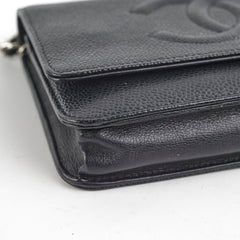 Chanel Wallet On Chain WOC Caviar Black - Series 17