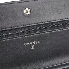 Chanel Wallet On Chain WOC Caviar Black - Series 17