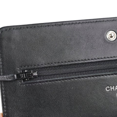 Chanel Wallet On Chain WOC Caviar Black - Series 17