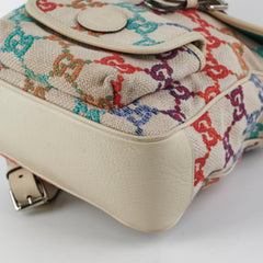 Gucci Multicolour Monogram Canvas Backpack
