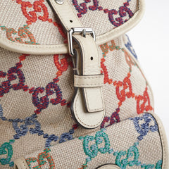 Gucci Multicolour Monogram Canvas Backpack