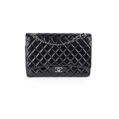 Chanel Maxi Patent Flap Black 20 Series