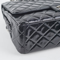 Chanel Maxi Patent Flap Black 20 Series