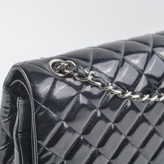 Chanel Maxi Patent Flap Black 20 Series