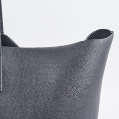 Saint Laurent East West Black Leather Shopping Shoulder Tote