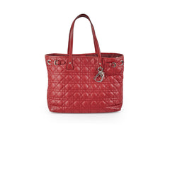Christian Dior Panarea Cannage Red Tote