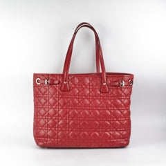 Christian Dior Panarea Cannage Red Tote