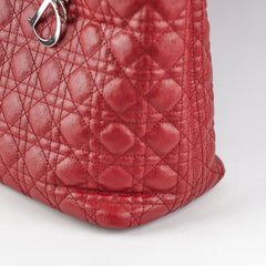 Christian Dior Panarea Cannage Red Tote