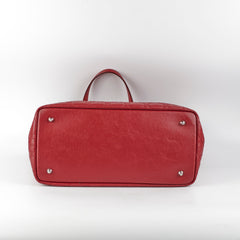 Christian Dior Panarea Cannage Red Tote