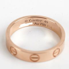 Cartier Love Small Ring Size 49 Rose Gold