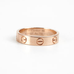 Cartier Love Small Ring Size 49 Rose Gold