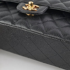 Chanel Caviar Medium/Large Double Classic Flap Black