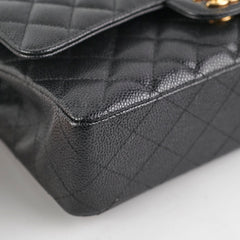 Chanel Caviar Medium/Large Double Classic Flap Black