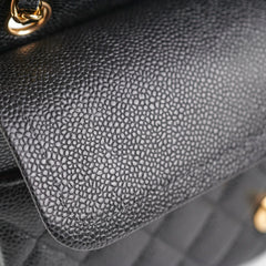 Chanel Caviar Medium/Large Double Classic Flap Black
