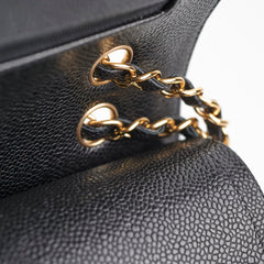 Chanel Caviar Medium/Large Double Classic Flap Black