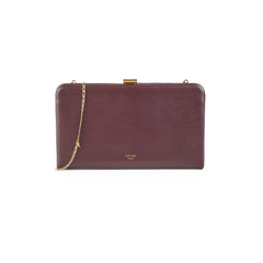 Celine Burgundy Wallet On Chain