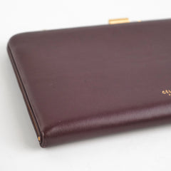 Celine Burgundy Wallet On Chain
