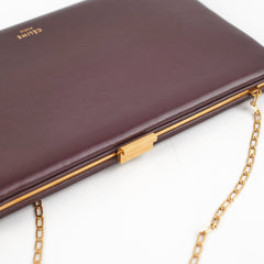 Celine Burgundy Wallet On Chain