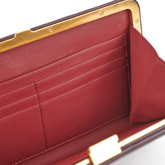 Celine Burgundy Wallet On Chain