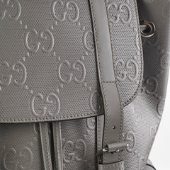Gucci Monogram Grey Backpack