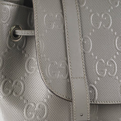 Gucci Monogram Grey Backpack
