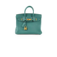 Hermes Birkin 25 Malachite C Stamp
