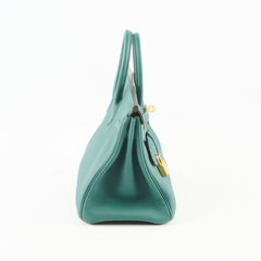 Hermes Birkin 25 Malachite C Stamp