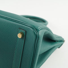 Hermes Birkin 25 Malachite C Stamp