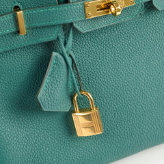 Hermes Birkin 25 Malachite C Stamp