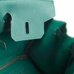 Hermes Birkin 25 Malachite C Stamp