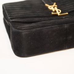 Saint Laurent Suede Square Black Crossbody