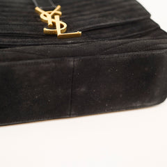 Saint Laurent Suede Square Black Crossbody