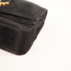 Saint Laurent Suede Square Black Crossbody