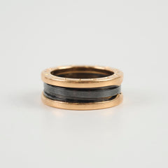 Bvlgari B.zero1 Two Band Ring Rose Gold / Black