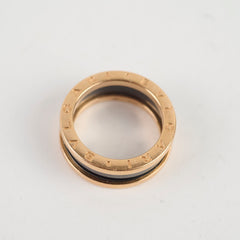 Bvlgari B.zero1 Two Band Ring Rose Gold / Black