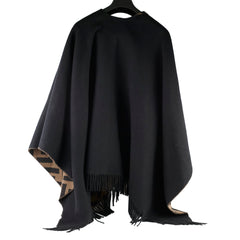 Fendi Wool Cashmere Poncho ONE SIZE