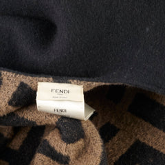 Fendi Wool Cashmere Poncho ONE SIZE