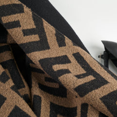 Fendi Wool Cashmere Poncho ONE SIZE