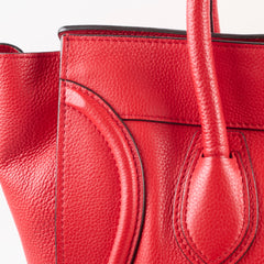 Celine Mini Luggage Red