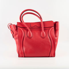 Celine Mini Luggage Red