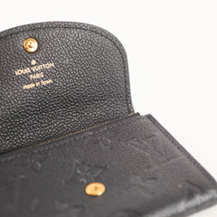 Louis Vuitton Rosalie Coin Purse Monogram Empreinte Black