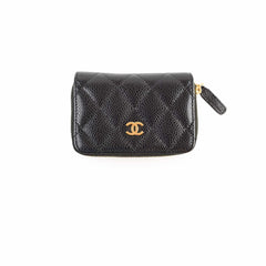 Chanel Classic Zipped Coin Purse Caviar Black