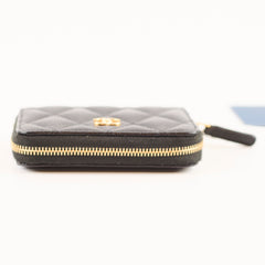 Chanel Classic Zipped Coin Purse Caviar Black
